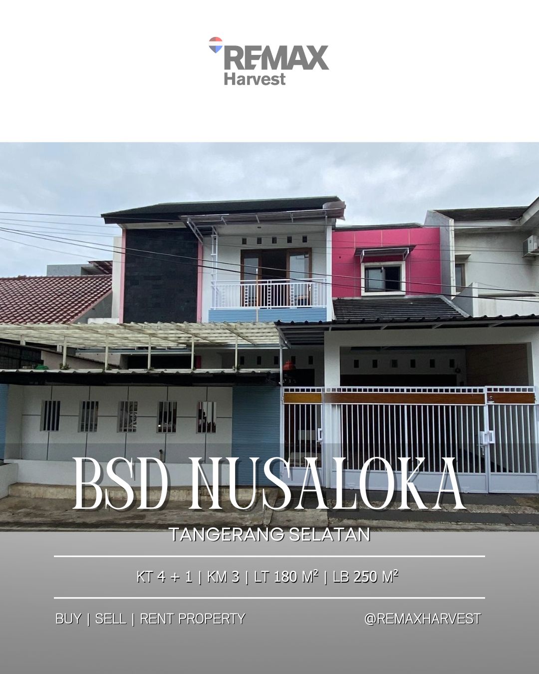 Rumah BSD Nusaloka Tangerang Selatan